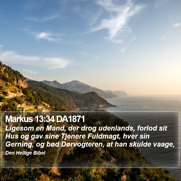 Markus 13:34 DA1871 Bible Study