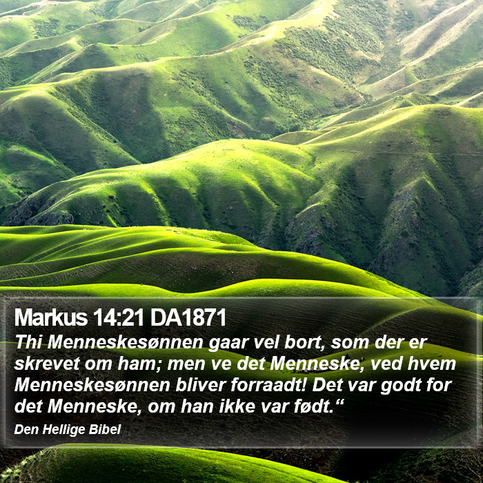 Markus 14:21 DA1871 Bible Study