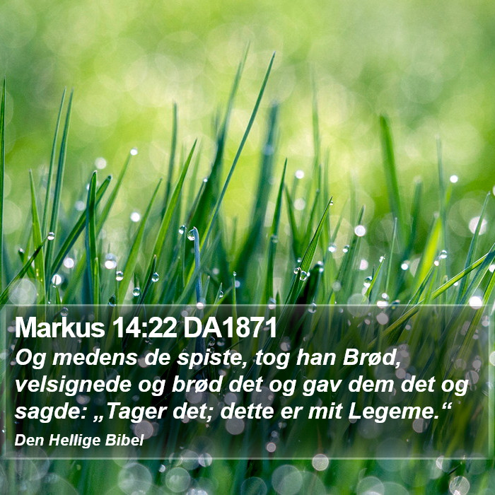 Markus 14:22 DA1871 Bible Study