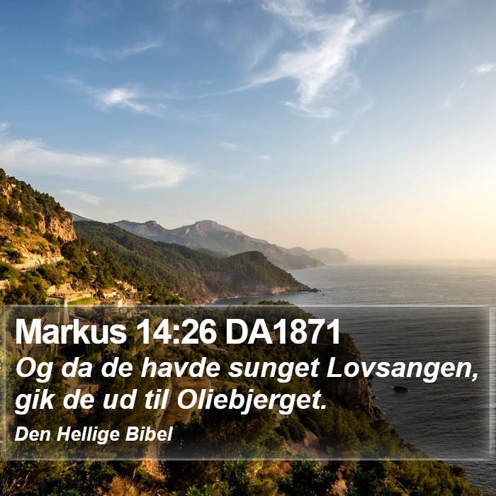 Markus 14:26 DA1871 Bible Study