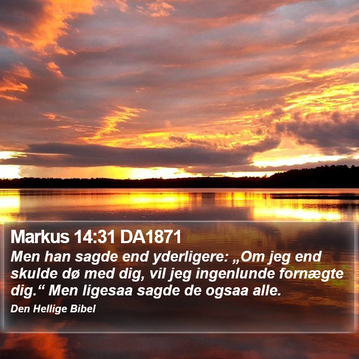 Markus 14:31 DA1871 Bible Study