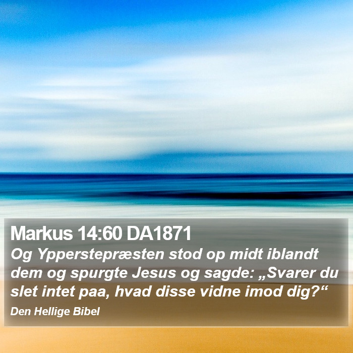 Markus 14:60 DA1871 Bible Study