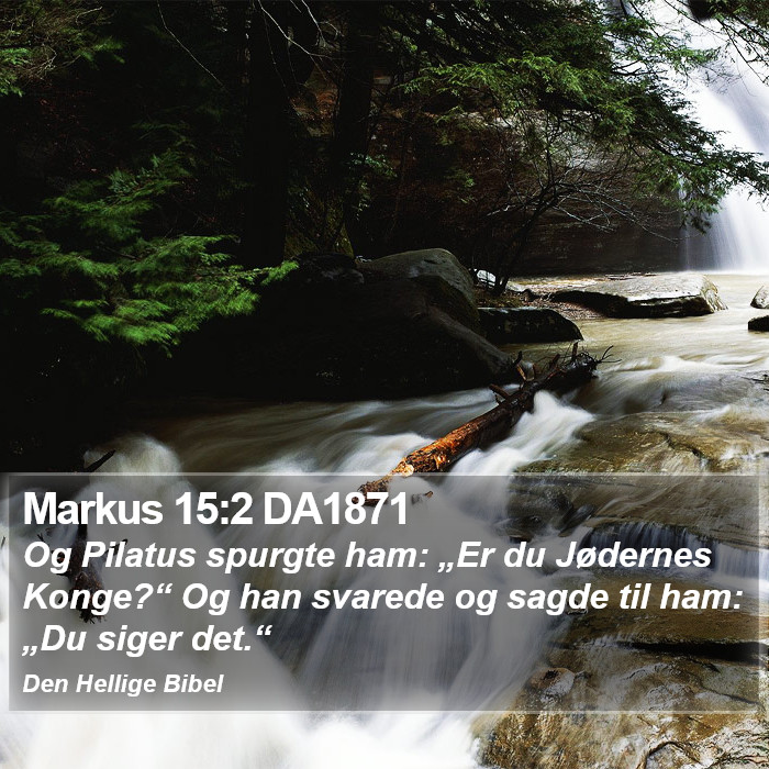 Markus 15:2 DA1871 Bible Study