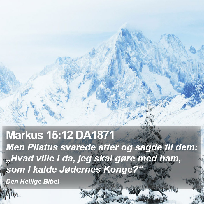 Markus 15:12 DA1871 Bible Study