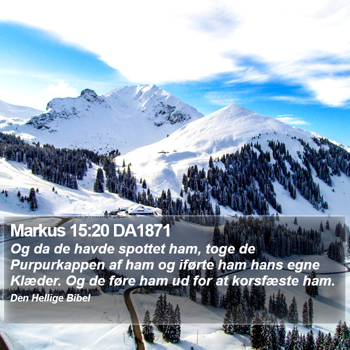 Markus 15:20 DA1871 Bible Study