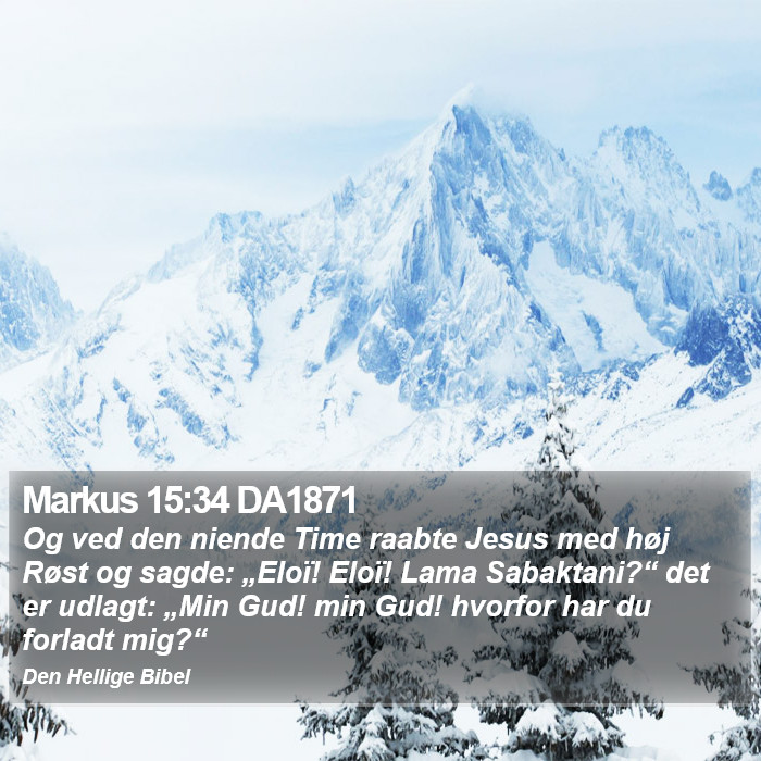 Markus 15:34 DA1871 Bible Study