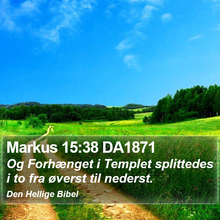 Markus 15:38 DA1871 Bible Study