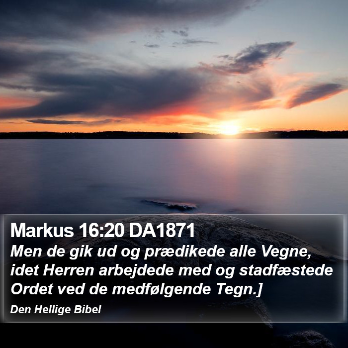 Markus 16:20 DA1871 Bible Study