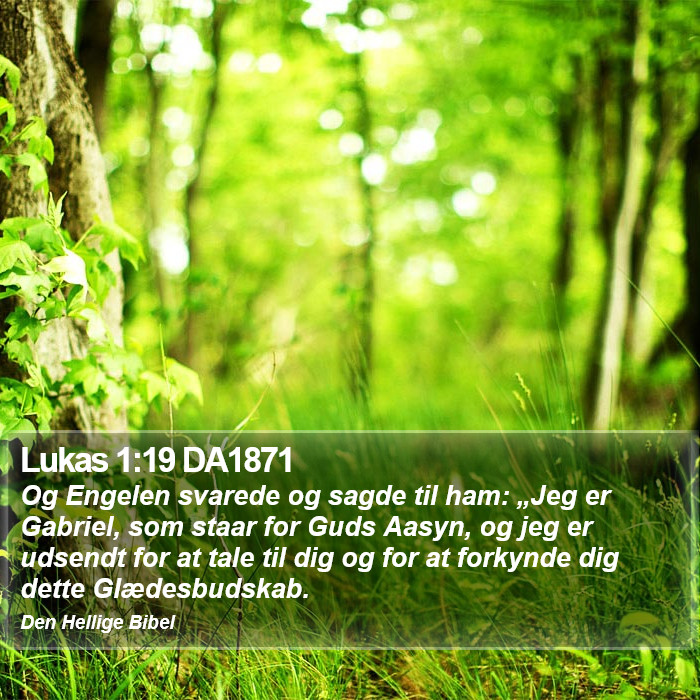 Lukas 1:19 DA1871 Bible Study