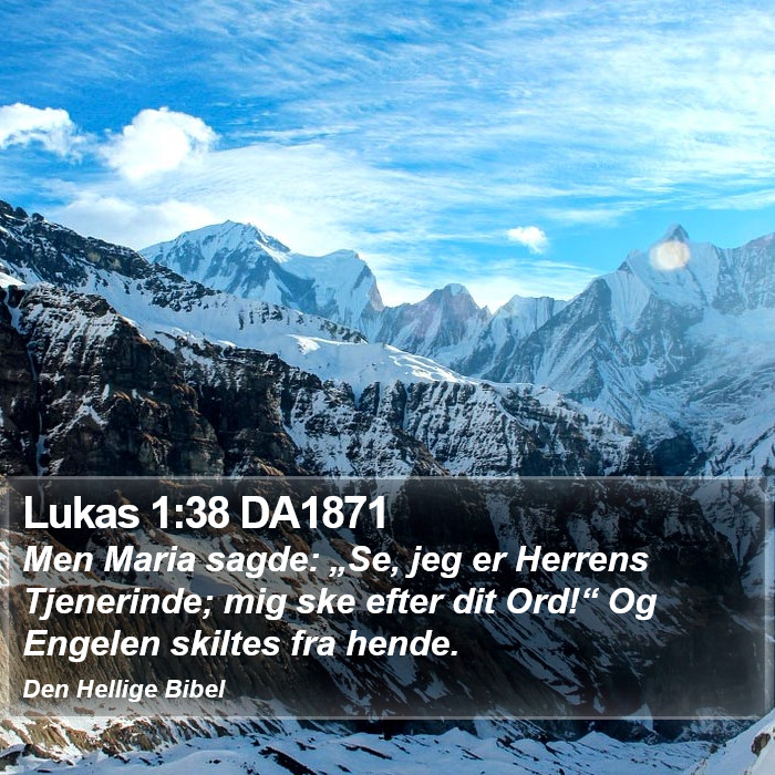 Lukas 1:38 DA1871 Bible Study