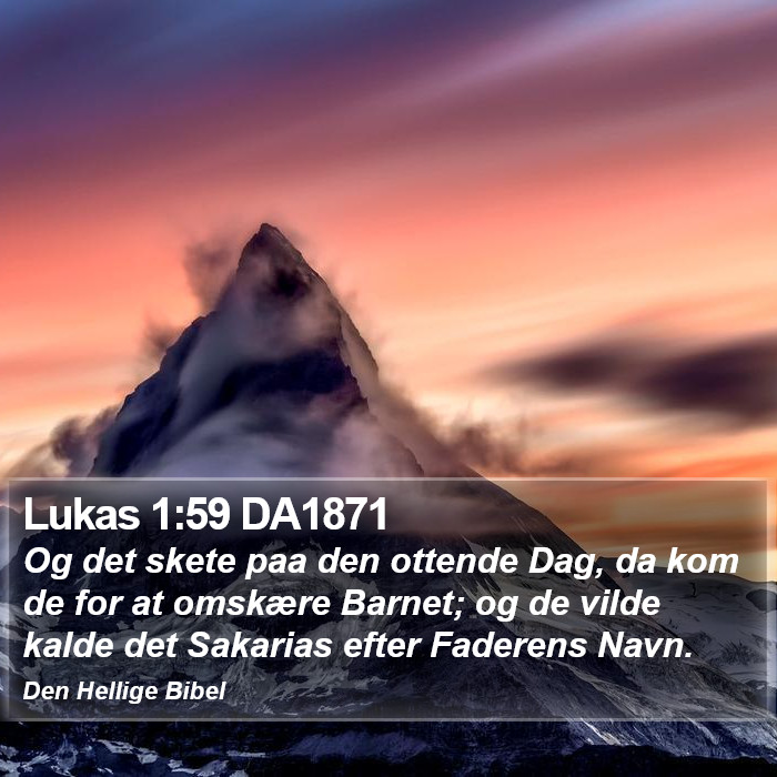 Lukas 1:59 DA1871 Bible Study