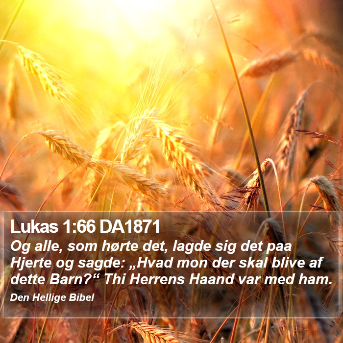 Lukas 1:66 DA1871 Bible Study