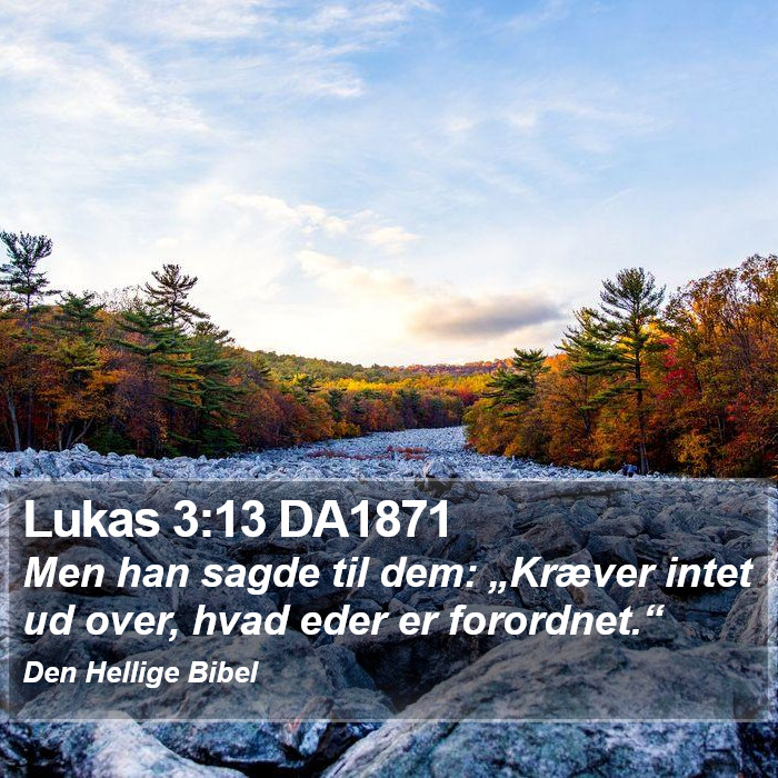 Lukas 3:13 DA1871 Bible Study