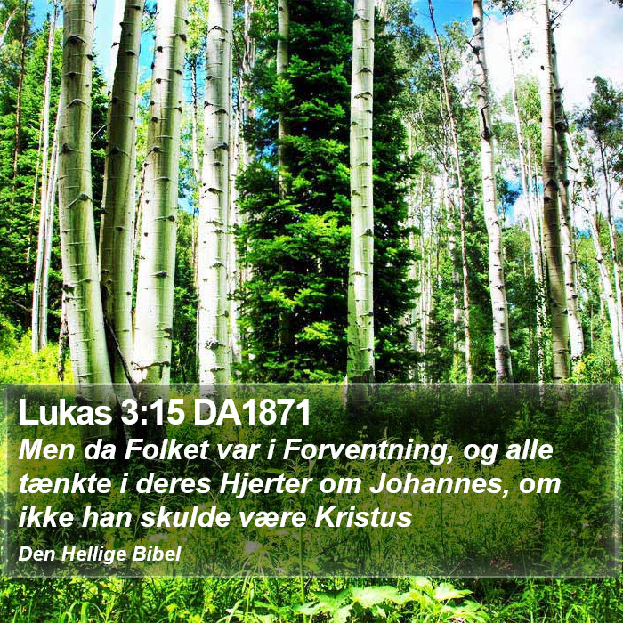 Lukas 3:15 DA1871 Bible Study
