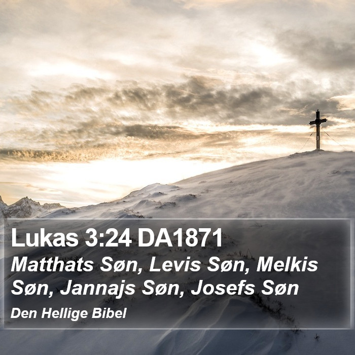 Lukas 3:24 DA1871 Bible Study