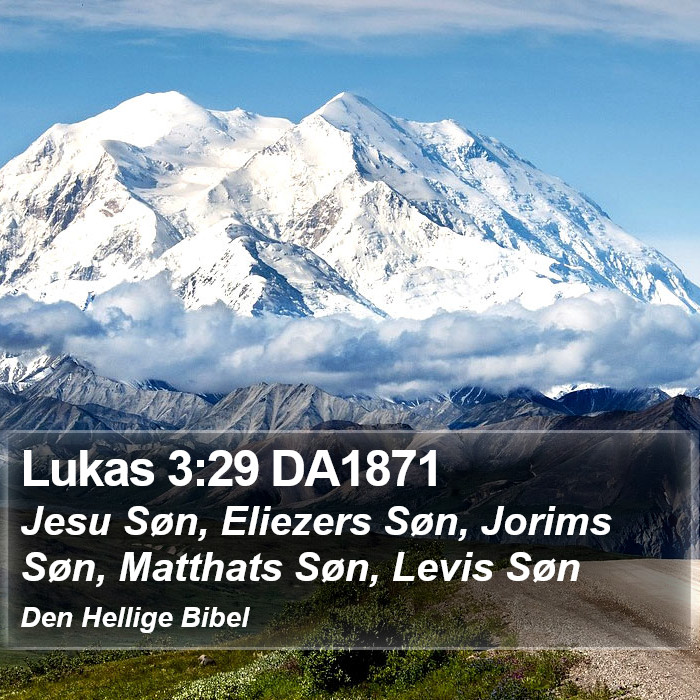 Lukas 3:29 DA1871 Bible Study