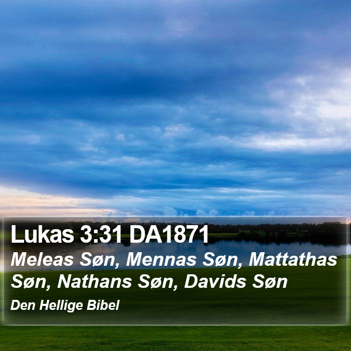 Lukas 3:31 DA1871 Bible Study
