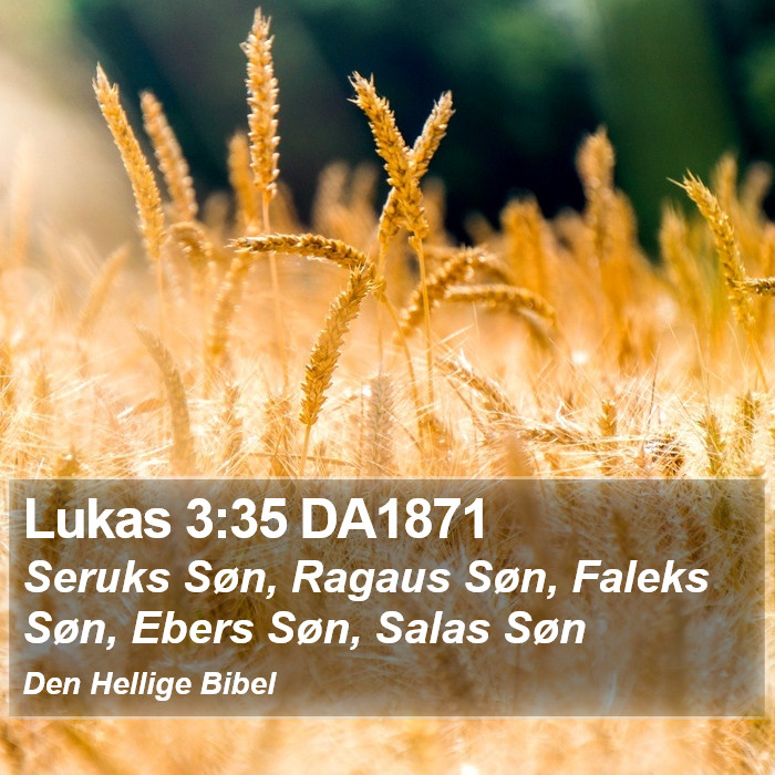 Lukas 3:35 DA1871 Bible Study