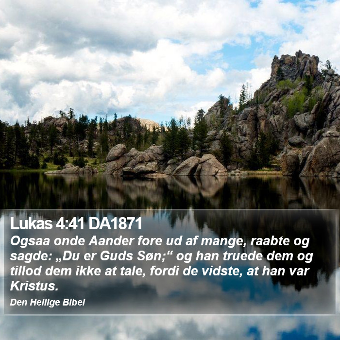 Lukas 4:41 DA1871 Bible Study