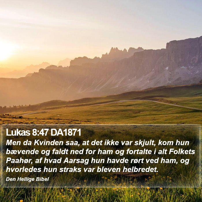 Lukas 8:47 DA1871 Bible Study