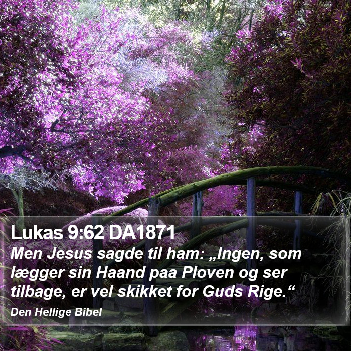 Lukas 9:62 DA1871 Bible Study