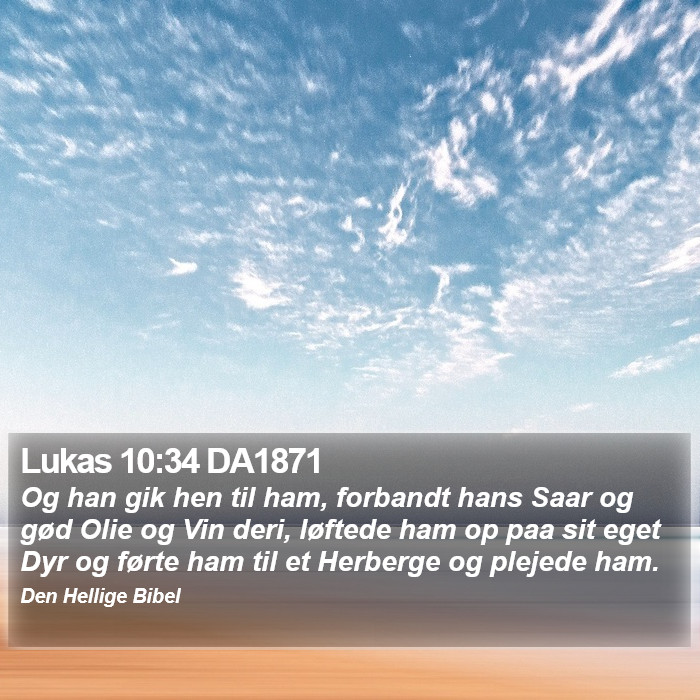 Lukas 10:34 DA1871 Bible Study