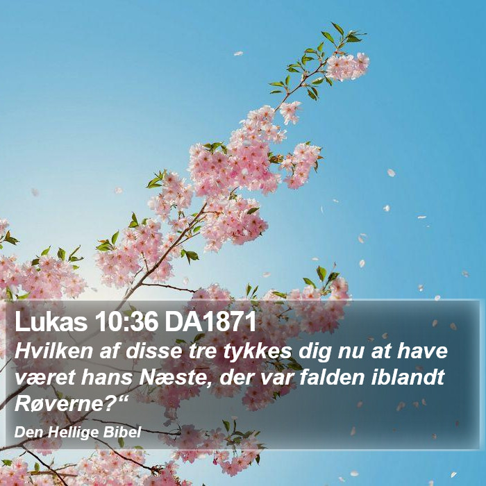 Lukas 10:36 DA1871 Bible Study