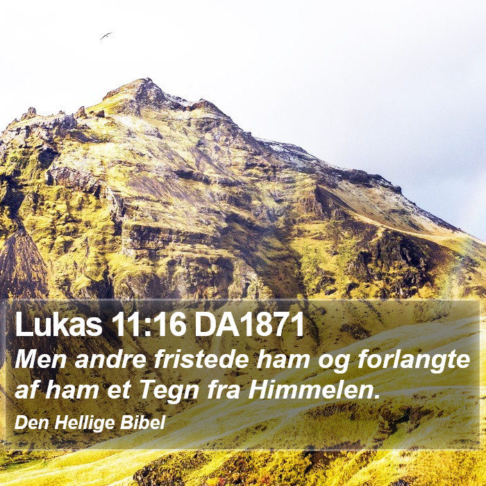 Lukas 11:16 DA1871 Bible Study