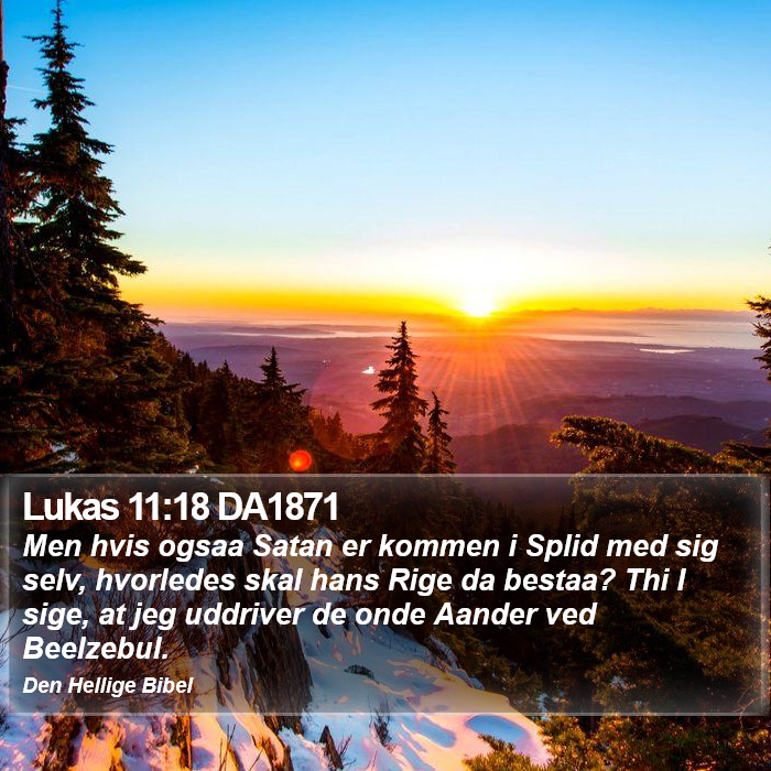 Lukas 11:18 DA1871 Bible Study
