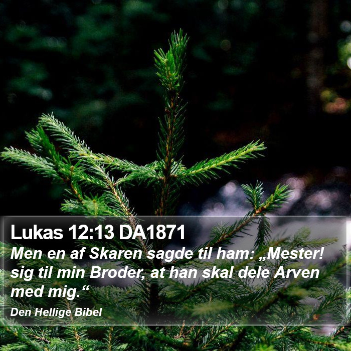 Lukas 12:13 DA1871 Bible Study