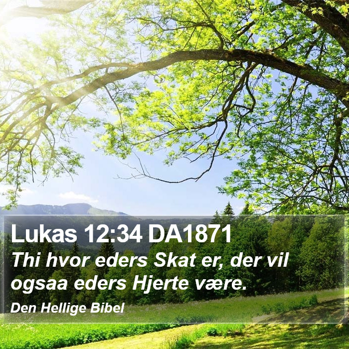 Lukas 12:34 DA1871 Bible Study