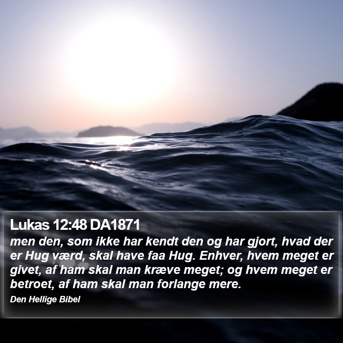 Lukas 12:48 DA1871 Bible Study