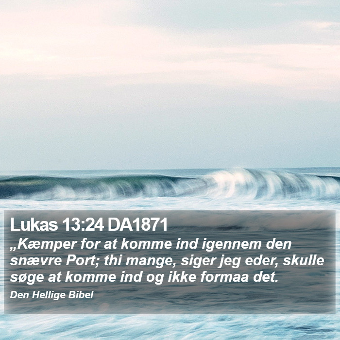 Lukas 13:24 DA1871 Bible Study