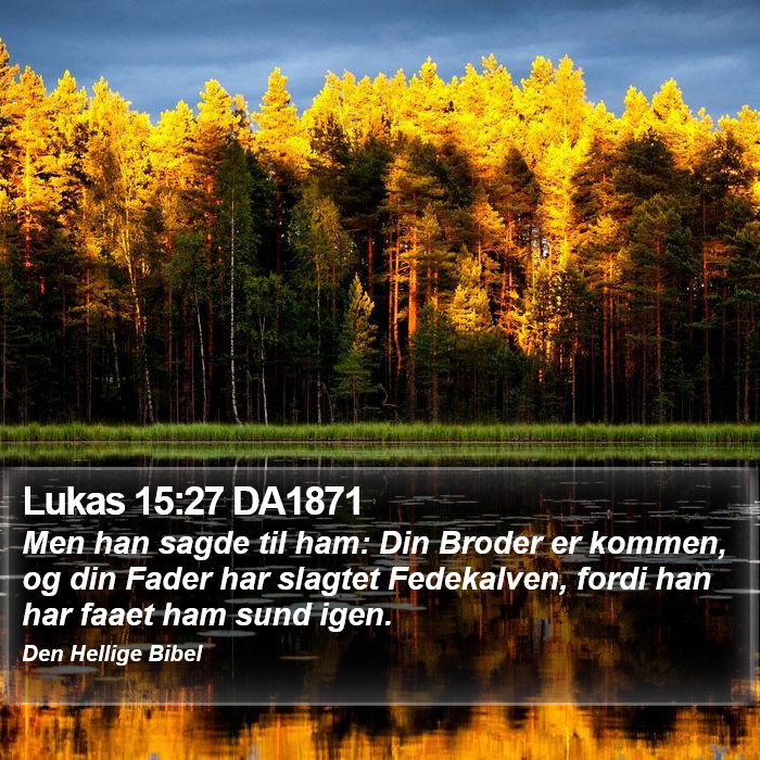 Lukas 15:27 DA1871 Bible Study