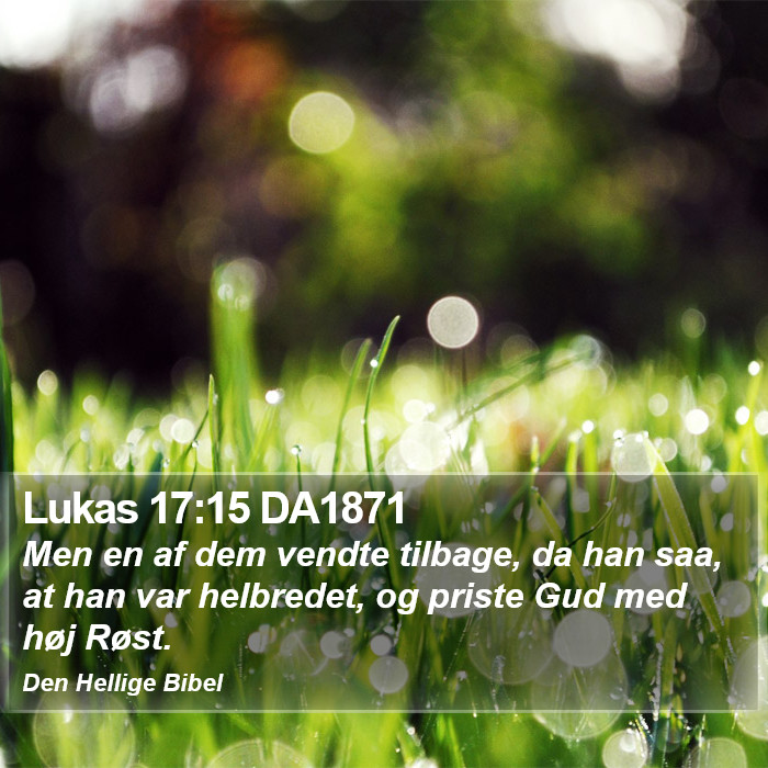 Lukas 17:15 DA1871 Bible Study