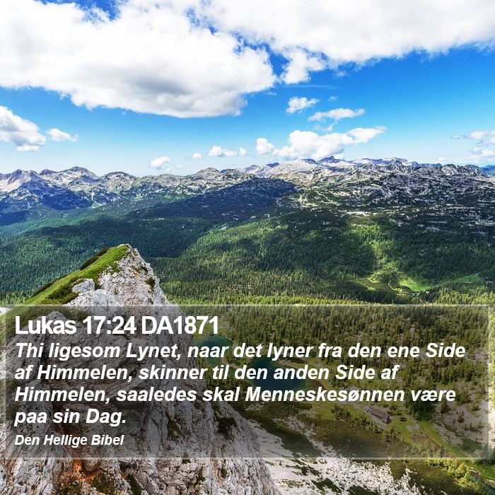 Lukas 17:24 DA1871 Bible Study