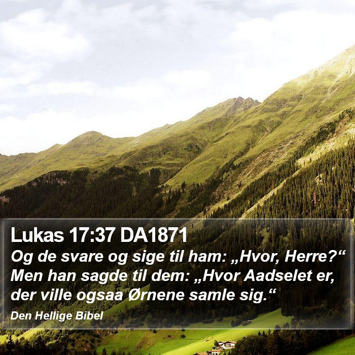 Lukas 17:37 DA1871 Bible Study