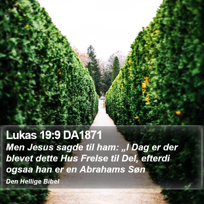Lukas 19:9 DA1871 Bible Study