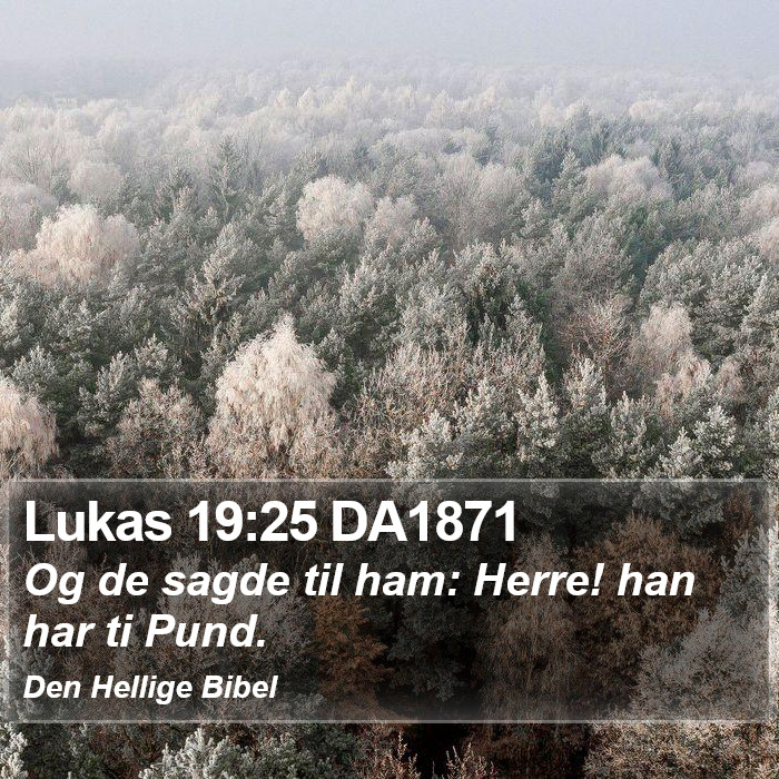 Lukas 19:25 DA1871 Bible Study