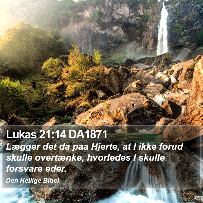 Lukas 21:14 DA1871 Bible Study