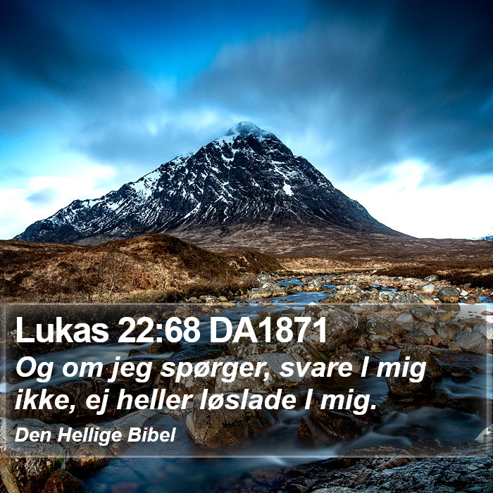 Lukas 22:68 DA1871 Bible Study