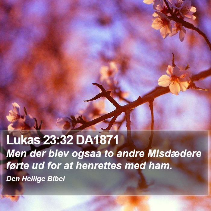 Lukas 23:32 DA1871 Bible Study