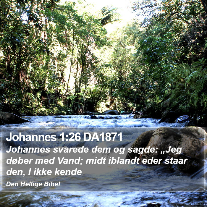 Johannes 1:26 DA1871 Bible Study