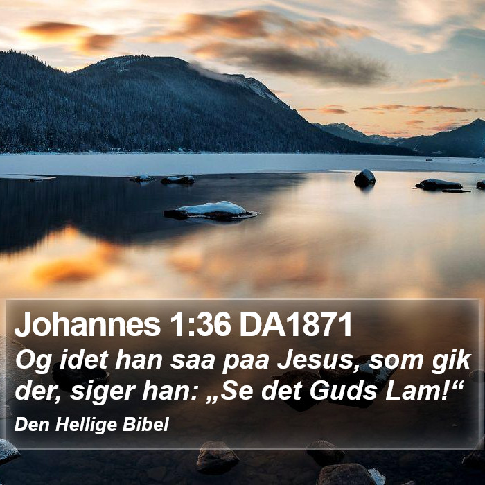 Johannes 1:36 DA1871 Bible Study