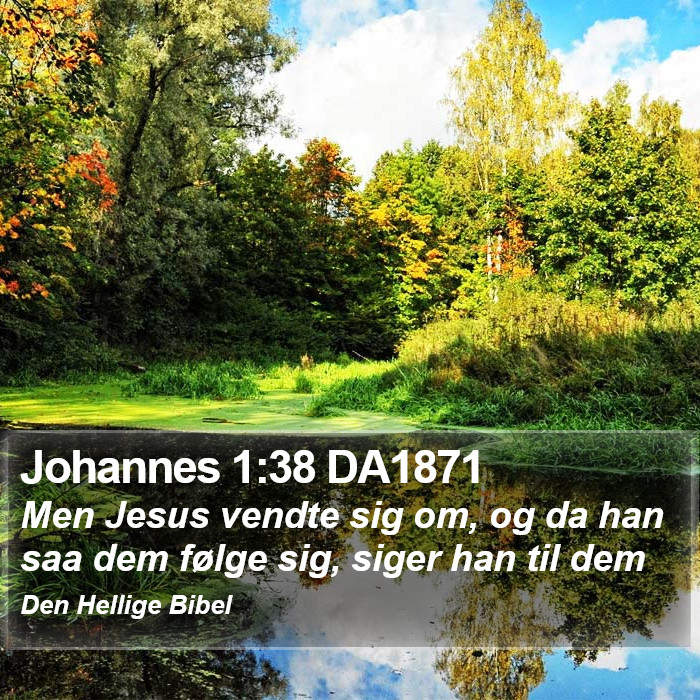 Johannes 1:38 DA1871 Bible Study