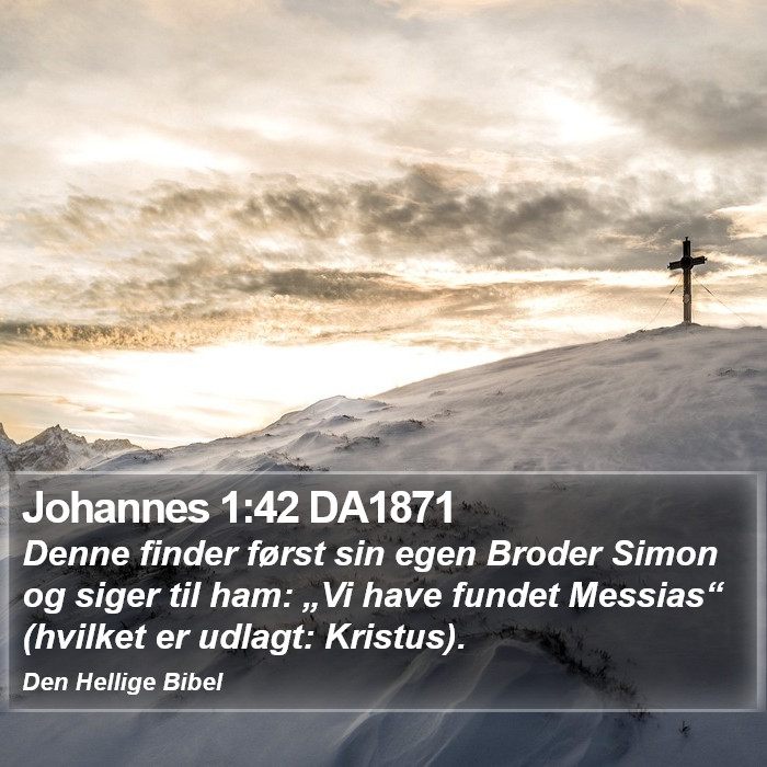 Johannes 1:42 DA1871 Bible Study