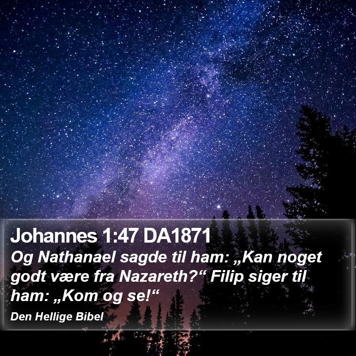 Johannes 1:47 DA1871 Bible Study