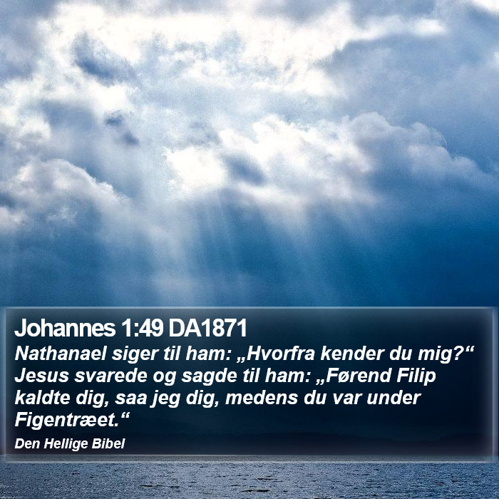 Johannes 1:49 DA1871 Bible Study