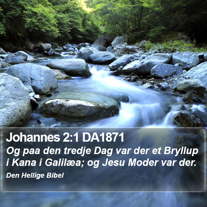 Johannes 2:1 DA1871 Bible Study