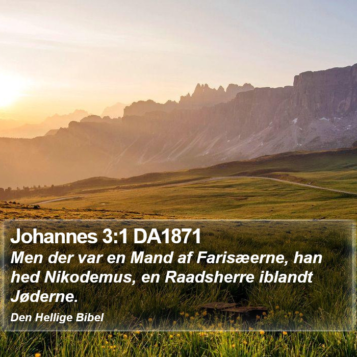 Johannes 3:1 DA1871 Bible Study